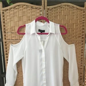 Banana Republic Cold Shoulder Blouse